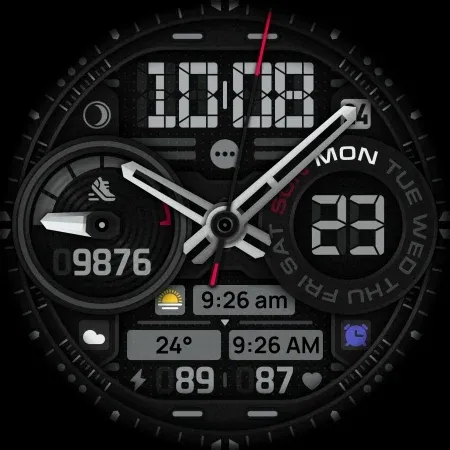 SH060 Watch Face, WearOS watch screenshot 13