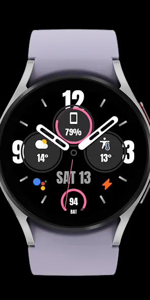 Nighty Analog 19 - watch face screenshot 5
