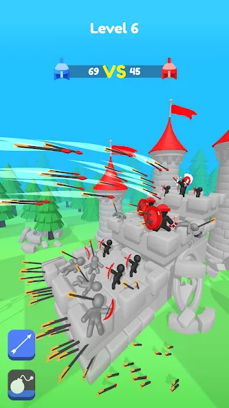 Merge Archers: Salvar la corte screenshot 4