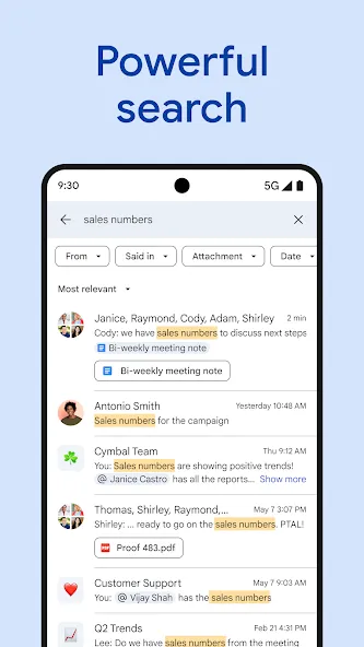 Google Chat screenshot 4
