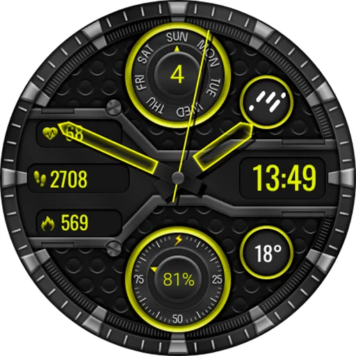 Hibrid Nezer Watch Face screenshot 12