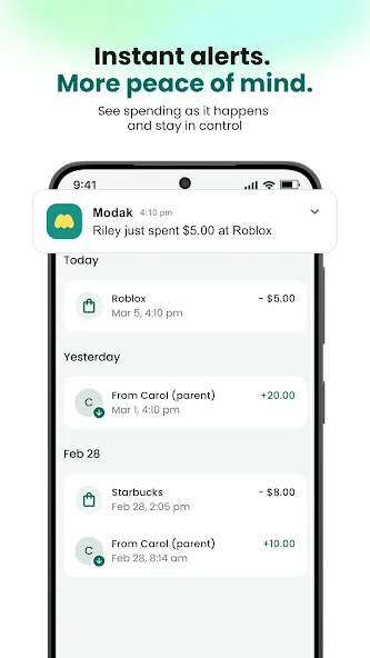 Modak: Kids & Teens Banking screenshot 6
