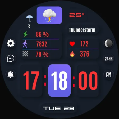 Sena Digital Watch Face screenshot 29