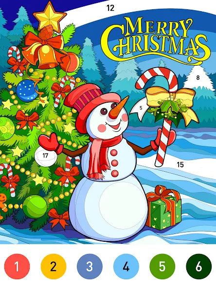 Christmas Winter Coloring Book screenshot 6
