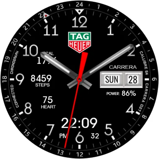 TAG CARRERA Hybrid Watch Face screenshot 17