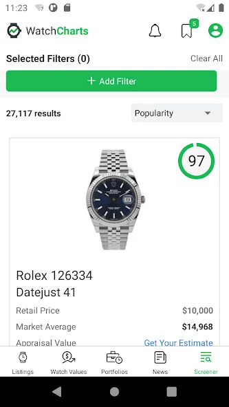 WatchCharts screenshot 7