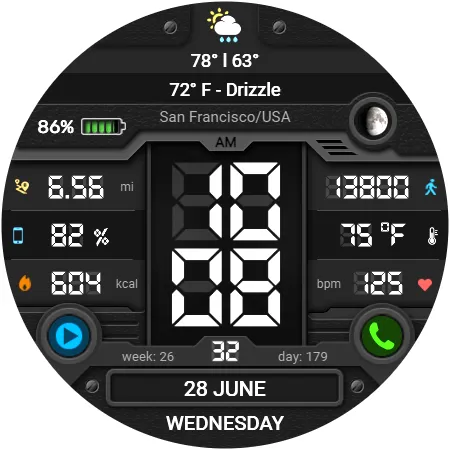 WFP 051 Military watch face screenshot 33