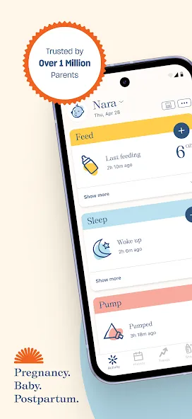 Nara - Baby & Mom Tracker screenshot 1