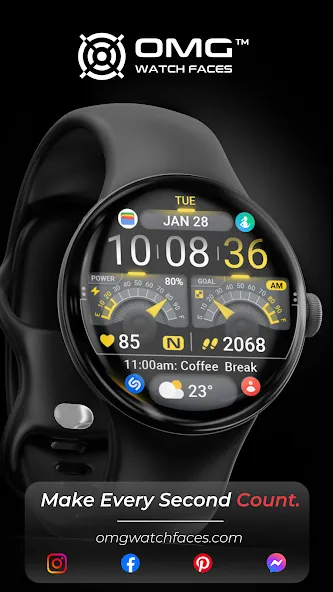 OMG 341 Digital Watch Face screenshot 2