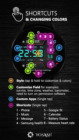A440 Digital Health Face screenshot 8