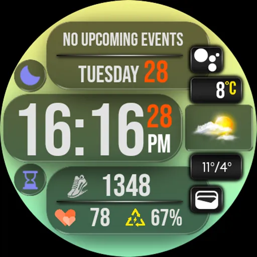 Digital Watch Face MB391 screenshot 22