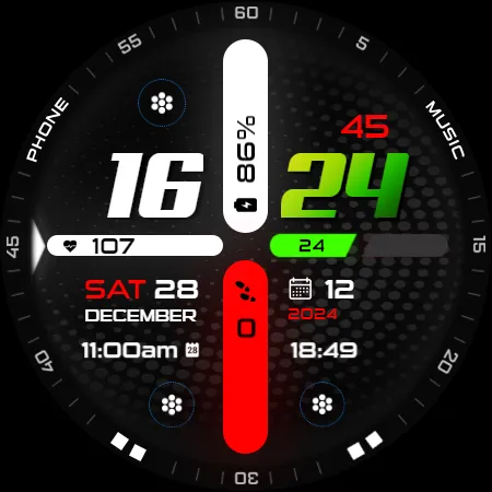 Digiglide - Digital Watch Face screenshot 22