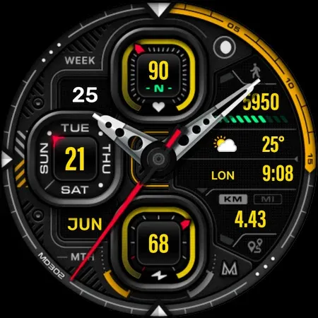 MD302 Analog watch face screenshot 31