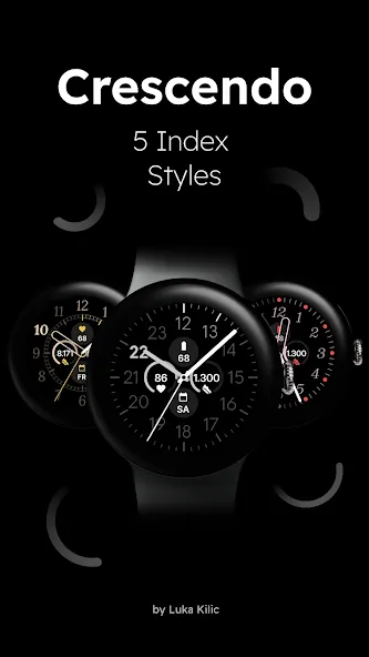 Crescendo - Analog Watch Face screenshot 4