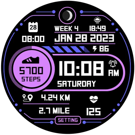 Step Up 2 - Digital Watchface screenshot 11