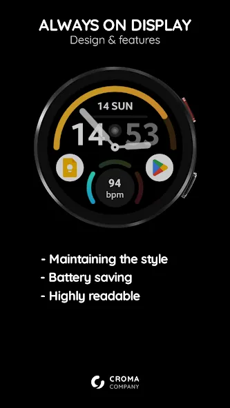 Commutator Watch Face Wear OS screenshot 4