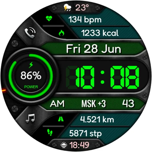 DIGI CORTEX Watch face screenshot 17