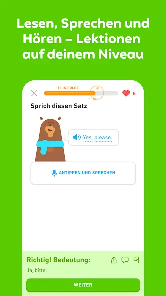 Duolingo: Sprachen & Schach screenshot 6