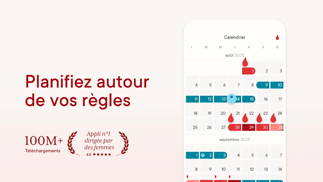 Calendrier des règles Clue screenshot 11