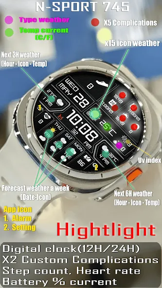 N-SPORT 745 Weather Forecast screenshot 3