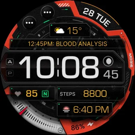 MD316 Digital Watch Face screenshot 15