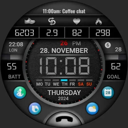 PW106 MultiFunction Watch Face screenshot 33