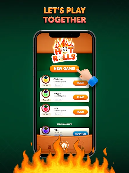 Hot Rolls Würfelstrategiespiel screenshot 8