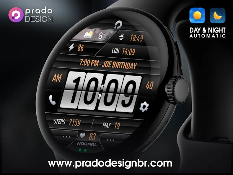 PRADO 30 Weather Watch Face screenshot 7