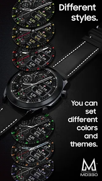 MD330 Analog Watch Face screenshot 3