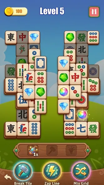 Mahjong Solatire Zen Tile Game screenshot 2