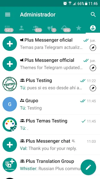 Plus Messenger screenshot 1
