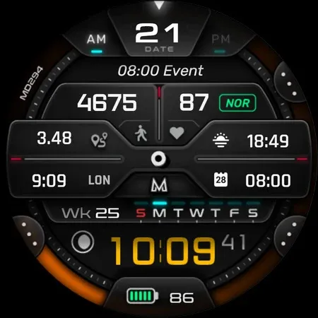 MD294 Analog watch face screenshot 25