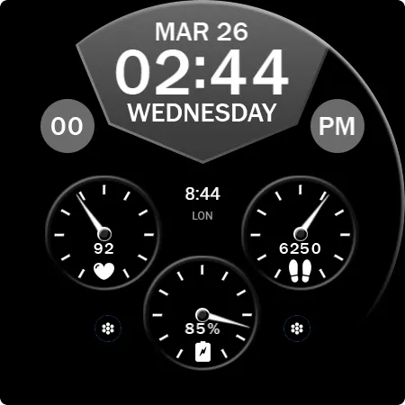 Key WF64 Digital Watch Face screenshot 32