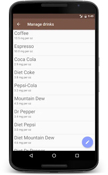 Caffeine Tracker screenshot 2