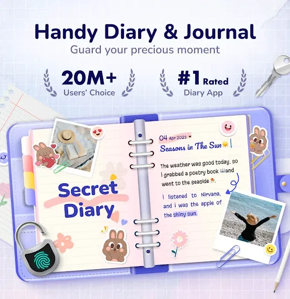 Diary with Lock: Diary Journal screenshot 1