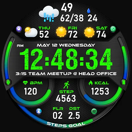 PER51 Digital Watch Face screenshot 42