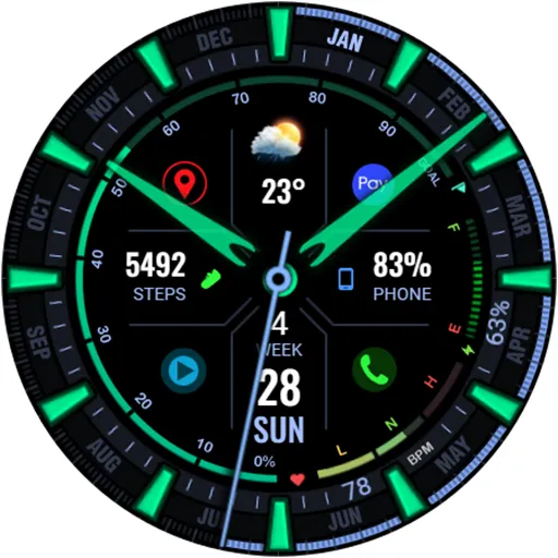 WFP 323 Analog Watch Face screenshot 42