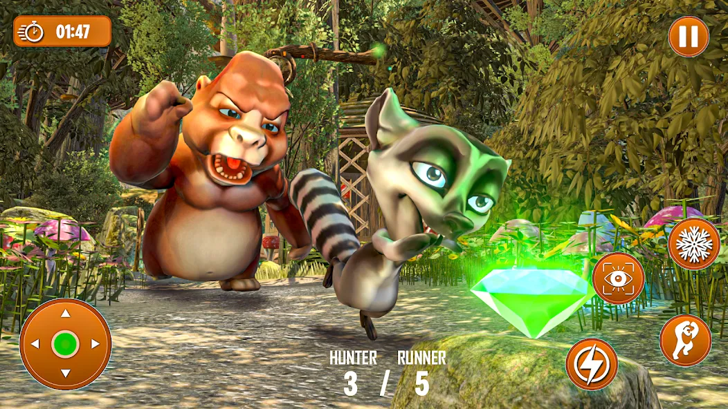 Ape Hunter: Monkey Runner screenshot 1