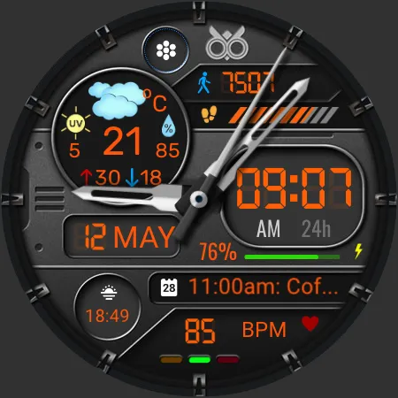 DB051 Hybrid Sport Watch Face screenshot 23
