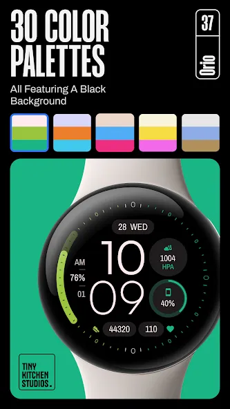 TKS 37 Orio Watch Face screenshot 3
