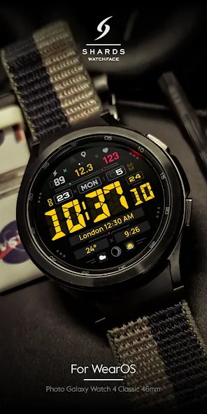 SH057 Watch Face, WearOS watch screenshot 4