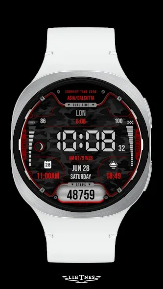 Dual-Time Watch Face 027 screenshot 2
