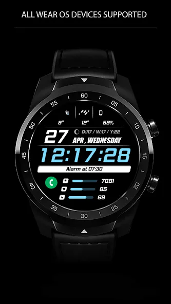 WFP 243 Sporty watch face screenshot 4