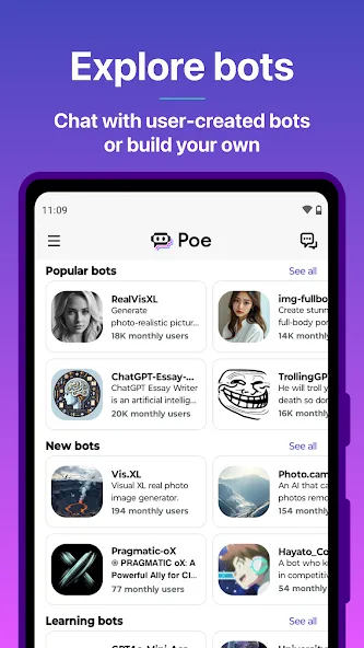 Poe - Fast AI Chat screenshot 3