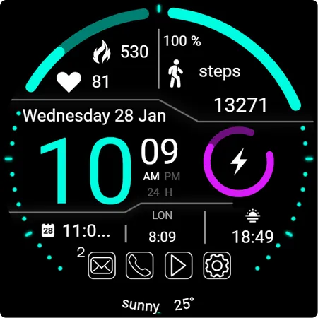 TMZ Tactical HUD Watch Face screenshot 21