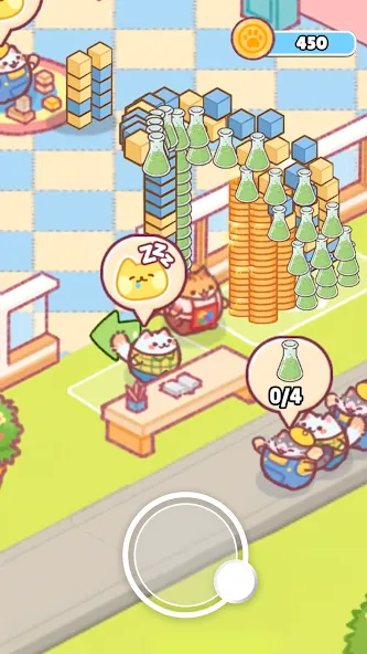 고양이 학교 : 귀여운 방치형 타이쿤 게임 screenshot 3