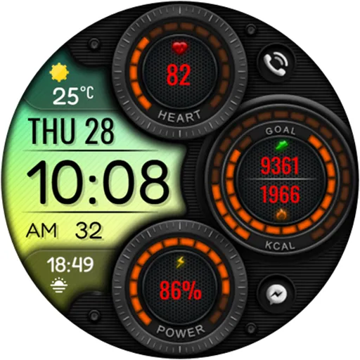 Digital Mingo Watch face screenshot 17