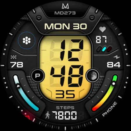 MD273 Digital watch face screenshot 10
