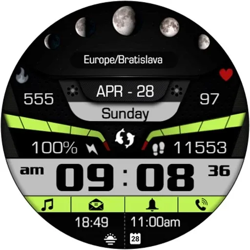 Astronomy Moon Galaxy Watch 73 screenshot 21