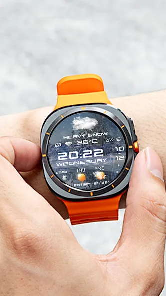 N-SPORT 758 Watch Face Wear OS screenshot 5